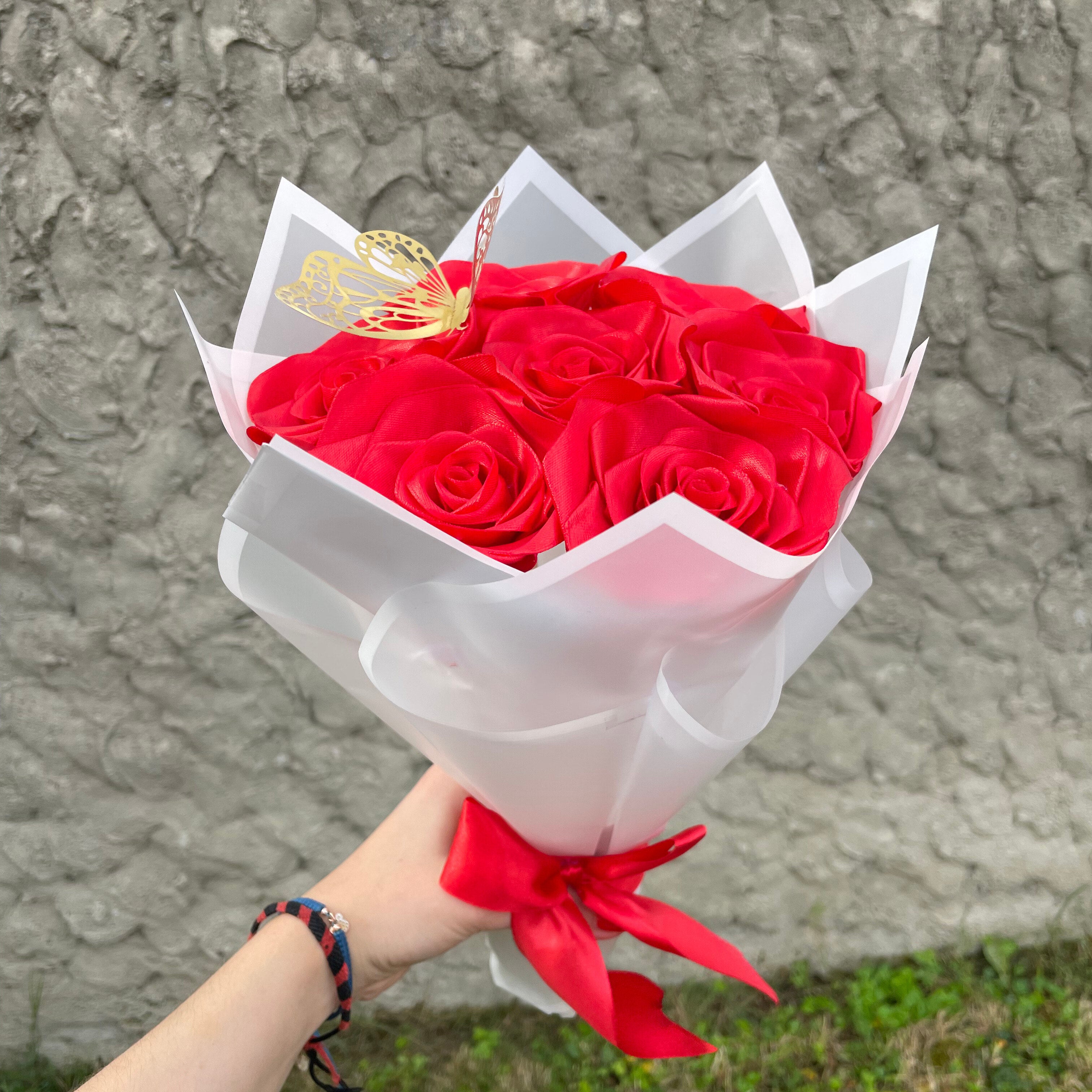 Bouquet 7 roses rouges