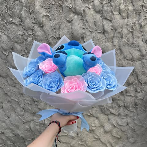 Bouquet de roses Stitch