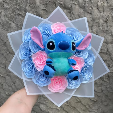 Bouquet de roses Stitch