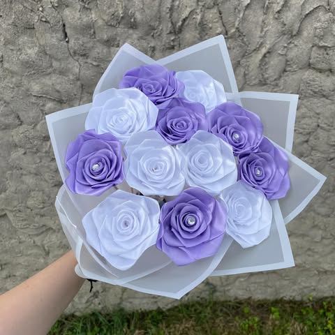 Bouquet 7 roses lavandes