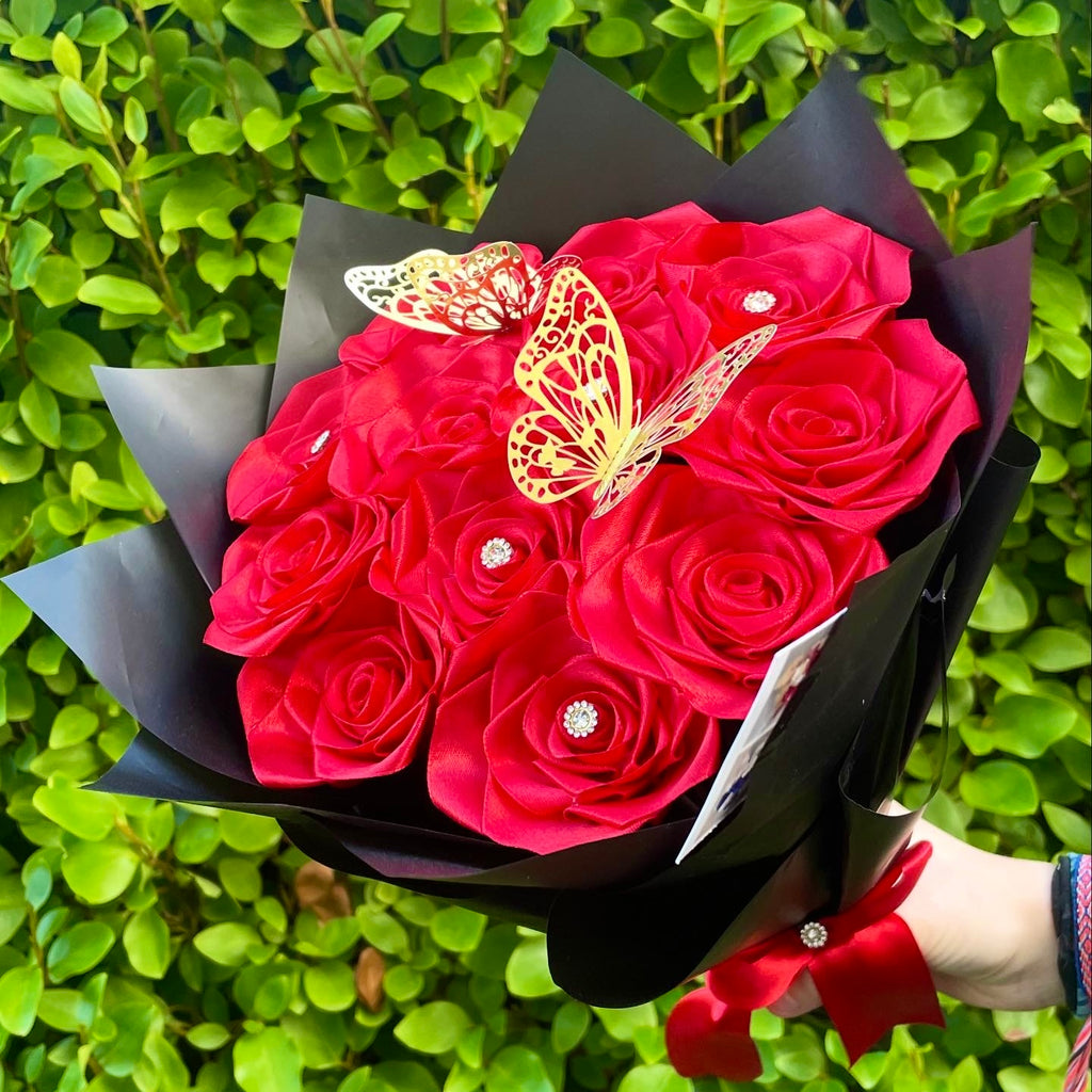 Bouquet 12 roses rouges